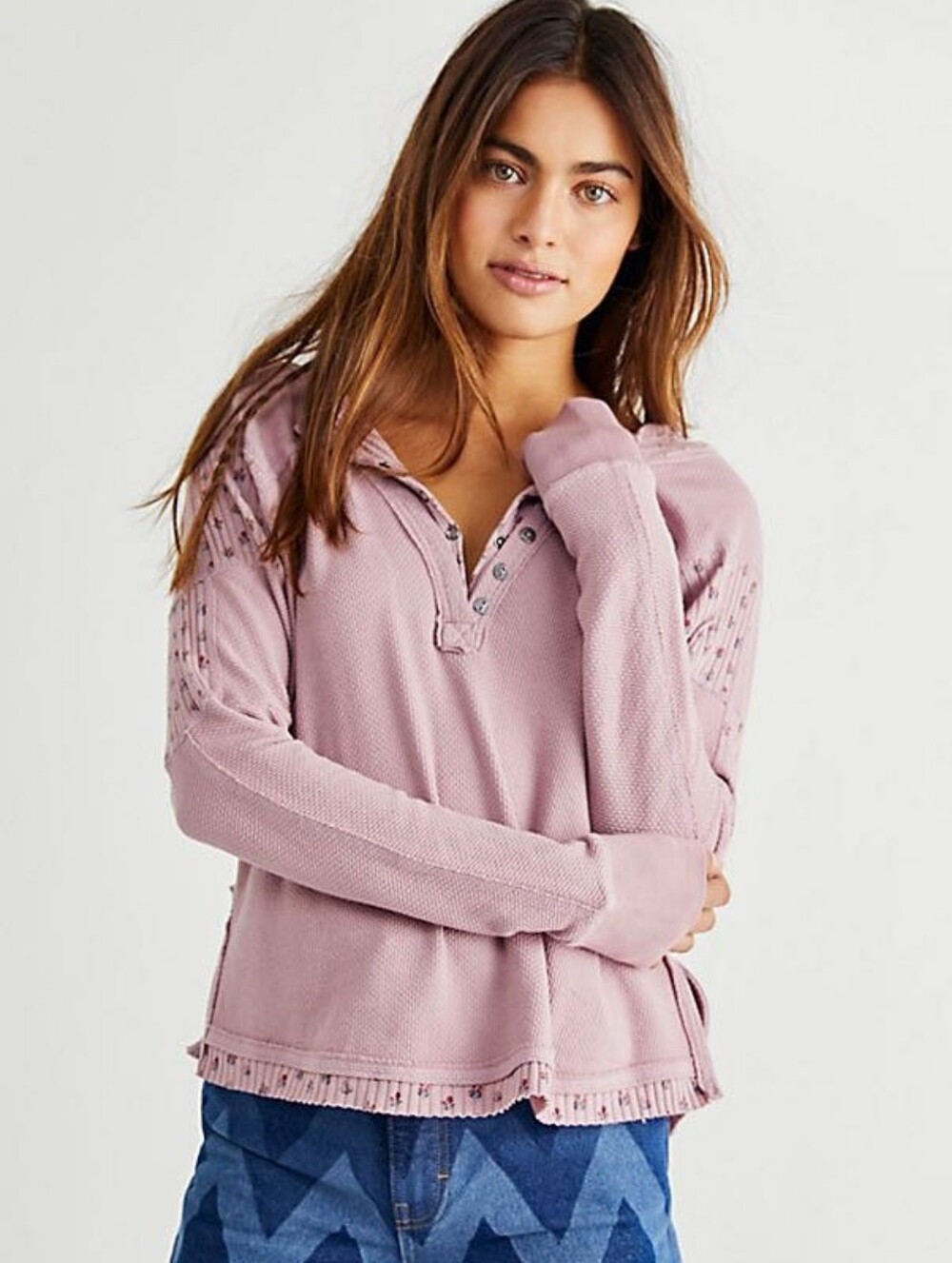 Free People Heart to Heart Henley Shirt